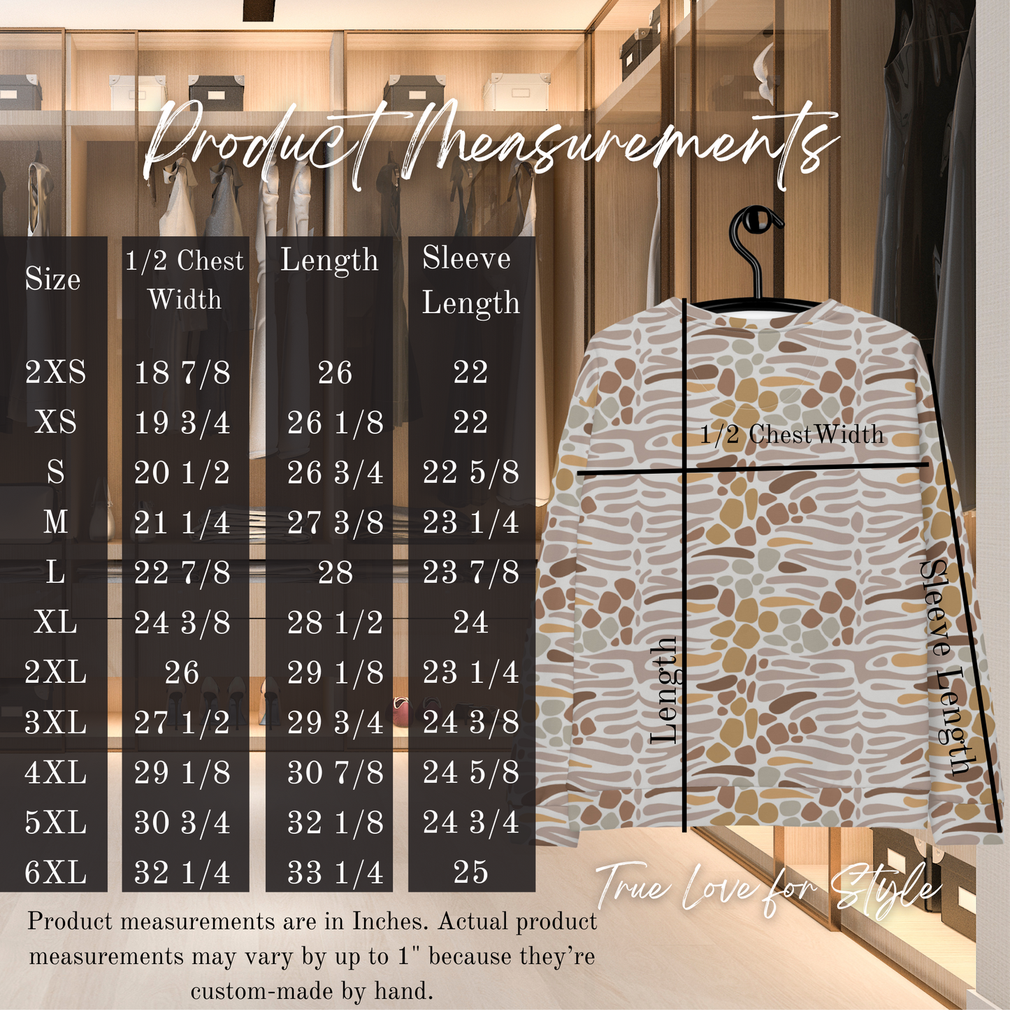 Pullover Soft Fleece Adult Crewneck Sweatshirt, Stylish Pattern Printed