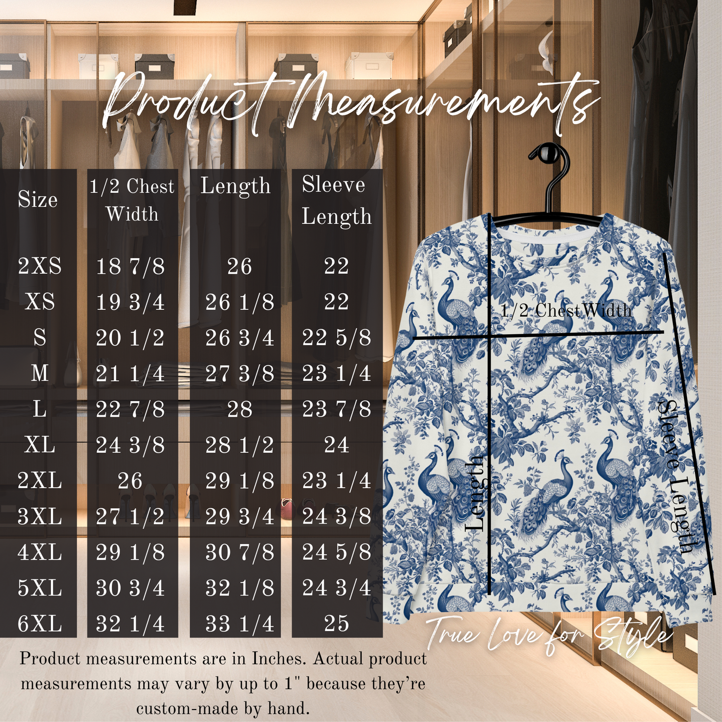 Women's Pullover Soft Fleece Crewneck Sweatshirt, Vintage Pattern Printed