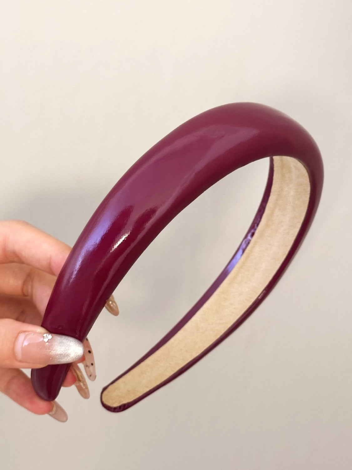 Faux Leather Wide Headband
