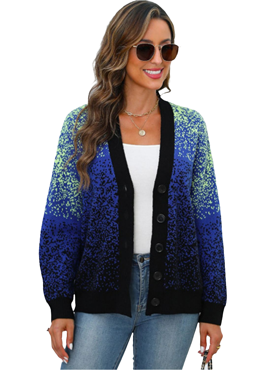 Button Up Long Sleeve Cardigan