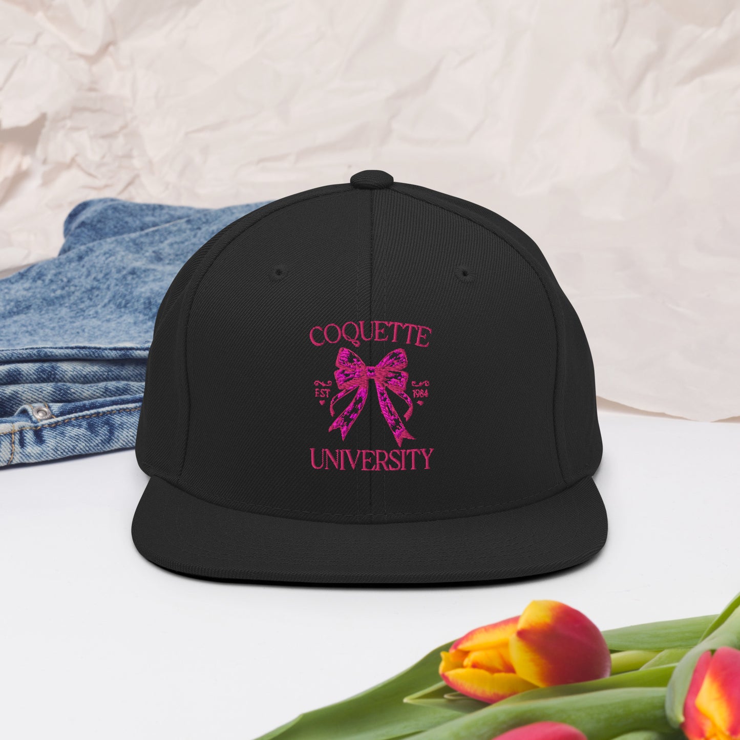 Snapback Hat Coquette Graphic