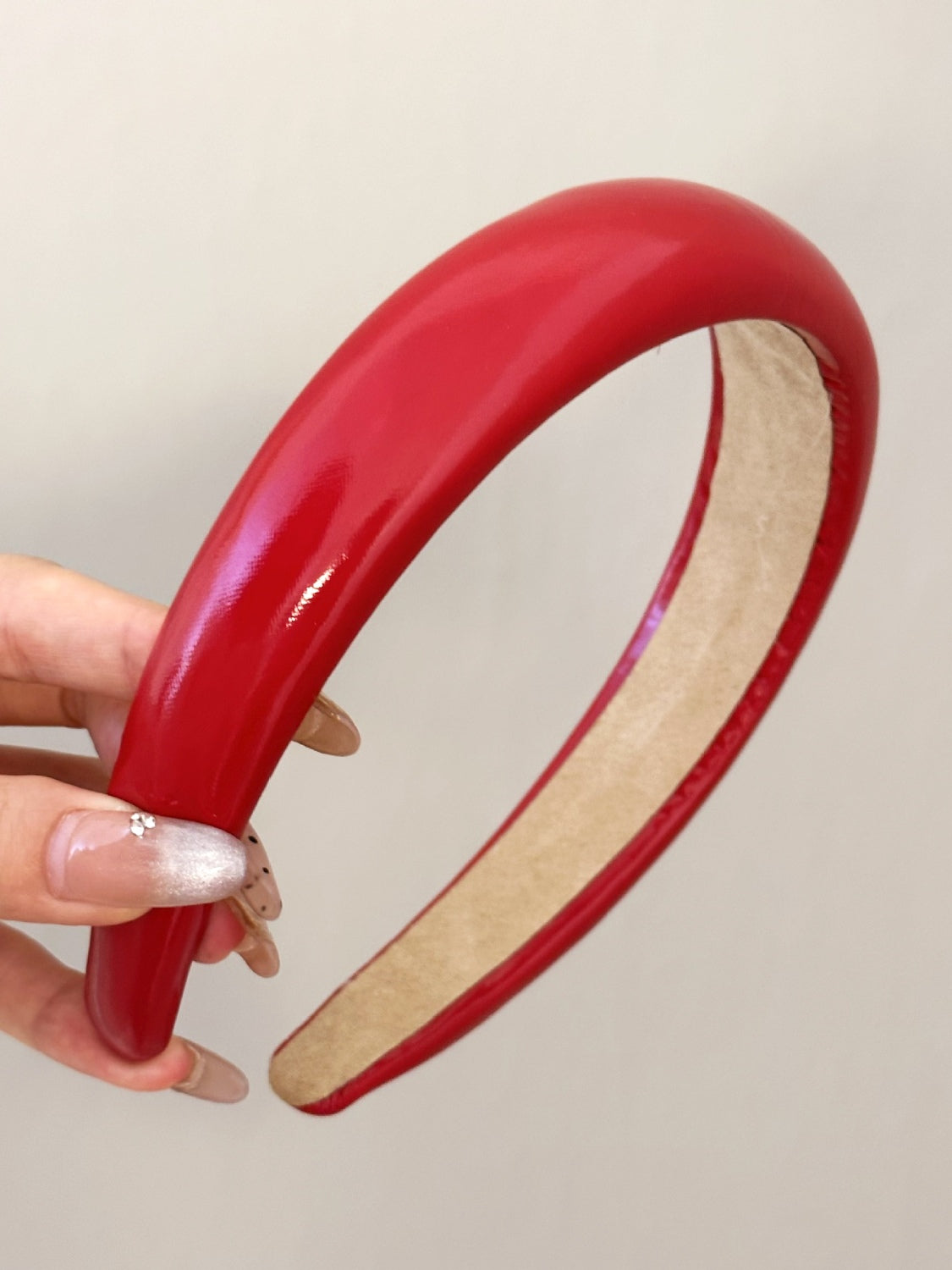 Faux Leather Wide Headband