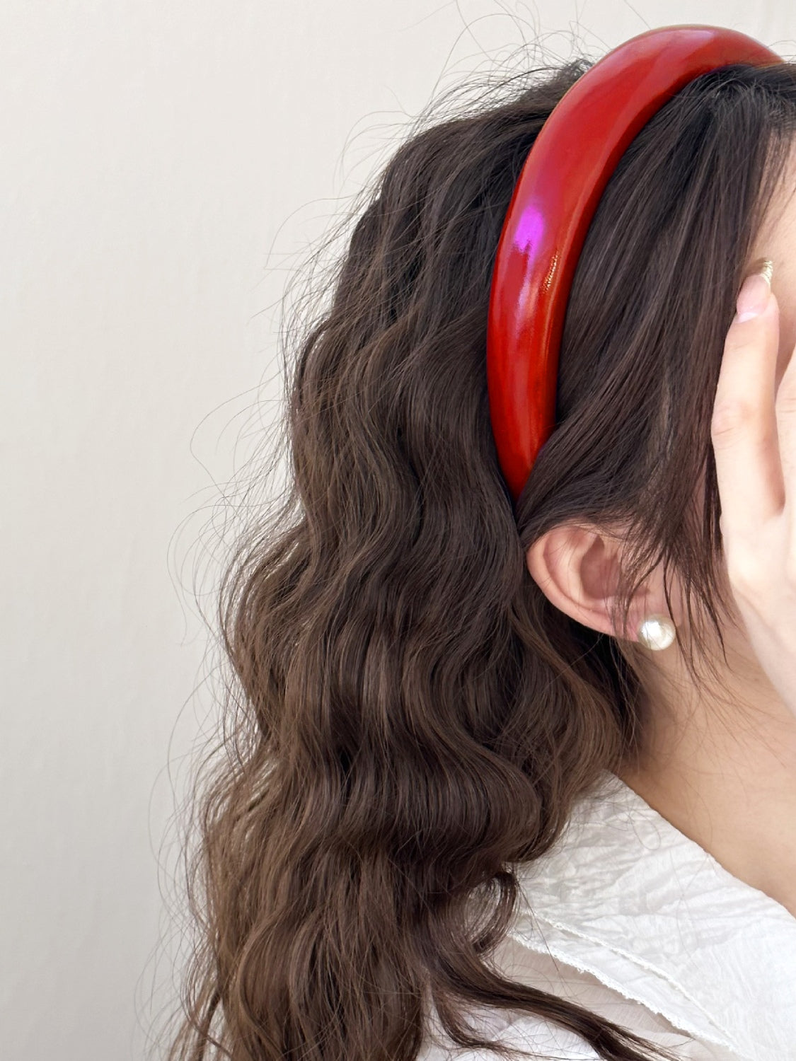 Faux Leather Wide Headband