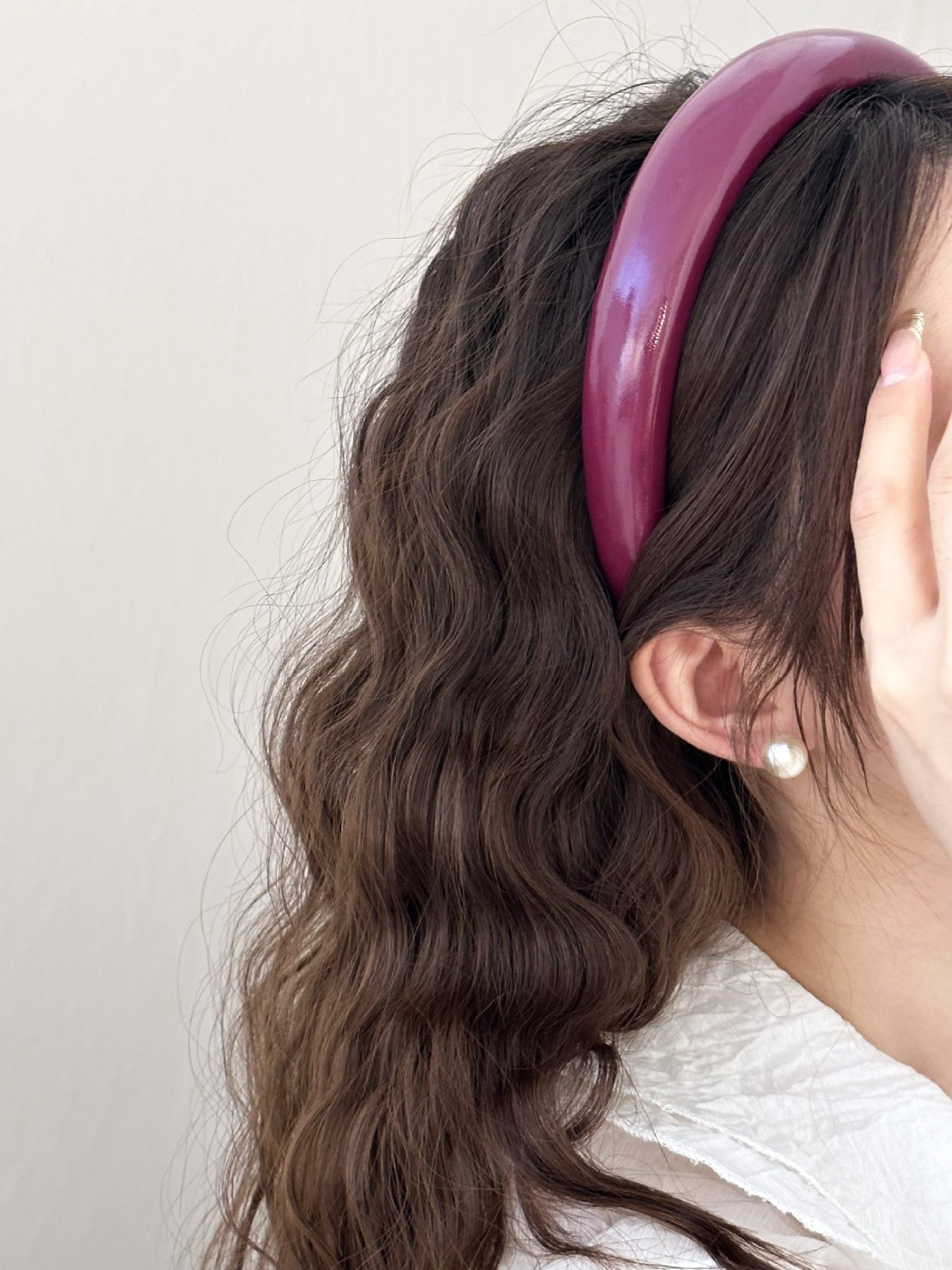 Faux Leather Wide Headband
