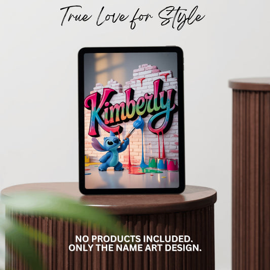 Whimsical Digital Name Art