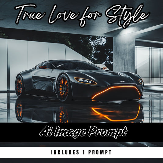 Single AI Image Prompt: Futuristic Supercar