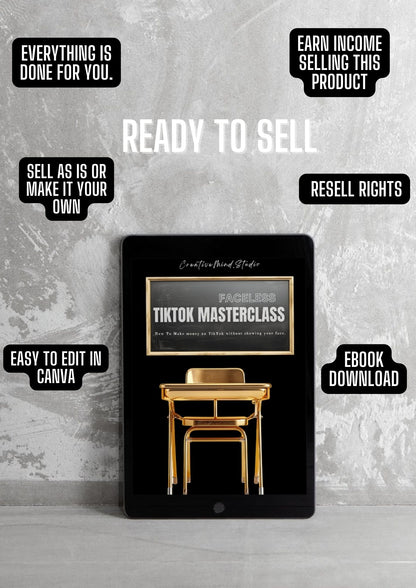 Faceless TikTok Masterclass | eBook w/ PLR