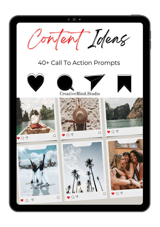 Content Ideas 40+ Call To Action | eBook w/ PLR