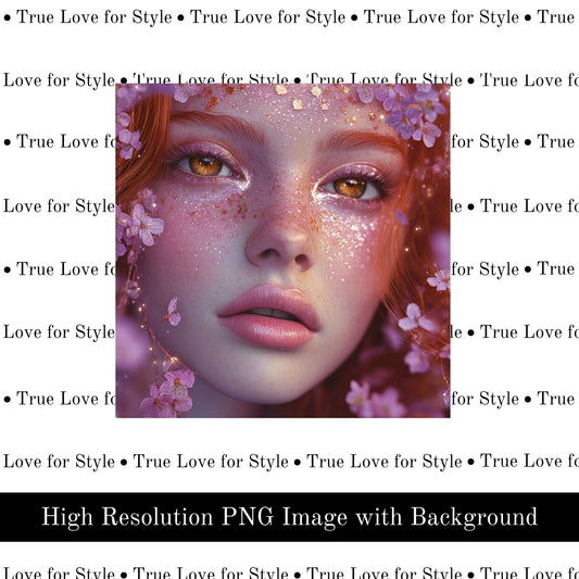 Red Hair and Freckles | High-Resolution PNG AI Art Image