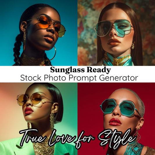 Sunglass Ready | Stock Photo Prompt Generator (Join the Community to Access)