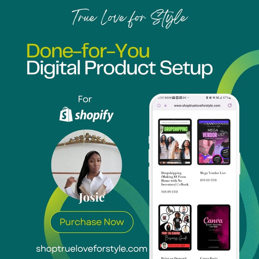 Done-for-You Digital Product Setup for Shopify
