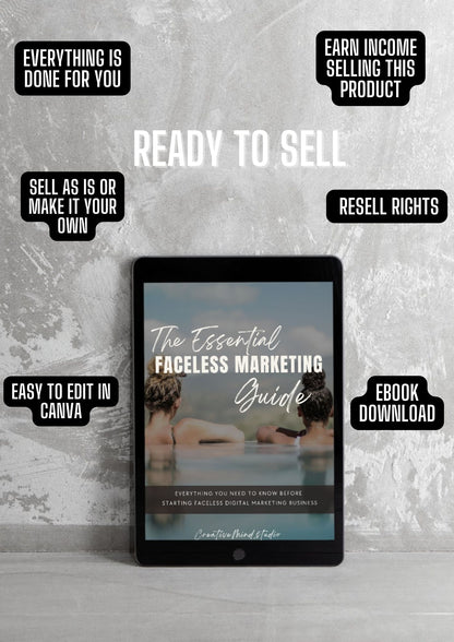 The Essential Faceless Marketing Guide | eBook w/ PLR
