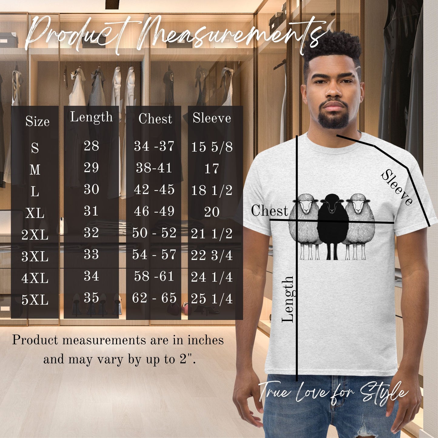 Classic Adult T-shirt, Black Sheep Graphic
