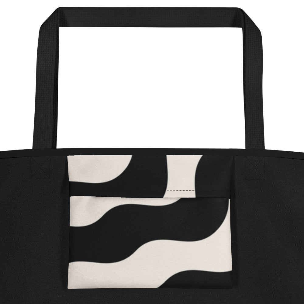 Tote Bag with Inside Pocket, Nail Polish Graphic