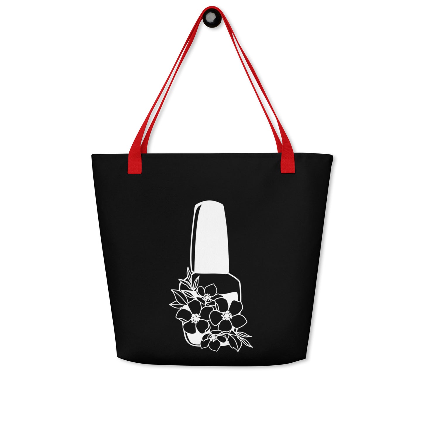 Tote Bag with Inside Pocket, Nail Polish Graphic