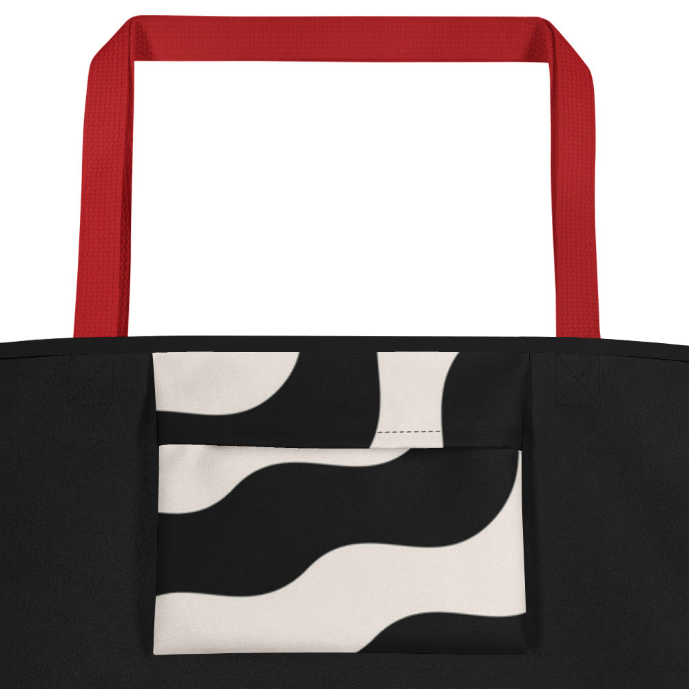 Tote Bag with Inside Pocket, Nail Polish Graphic