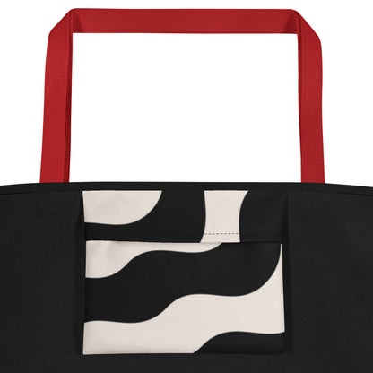 Tote Bag with Inside Pocket, Nail Polish Graphic