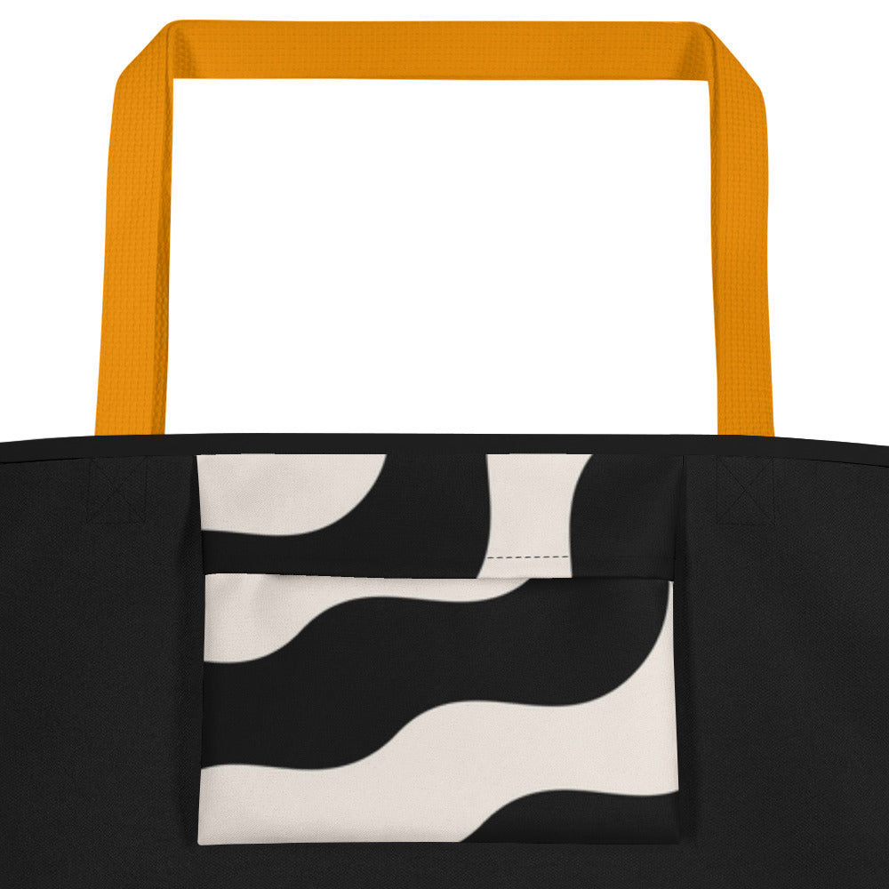 Tote Bag with Inside Pocket, Nail Polish Graphic