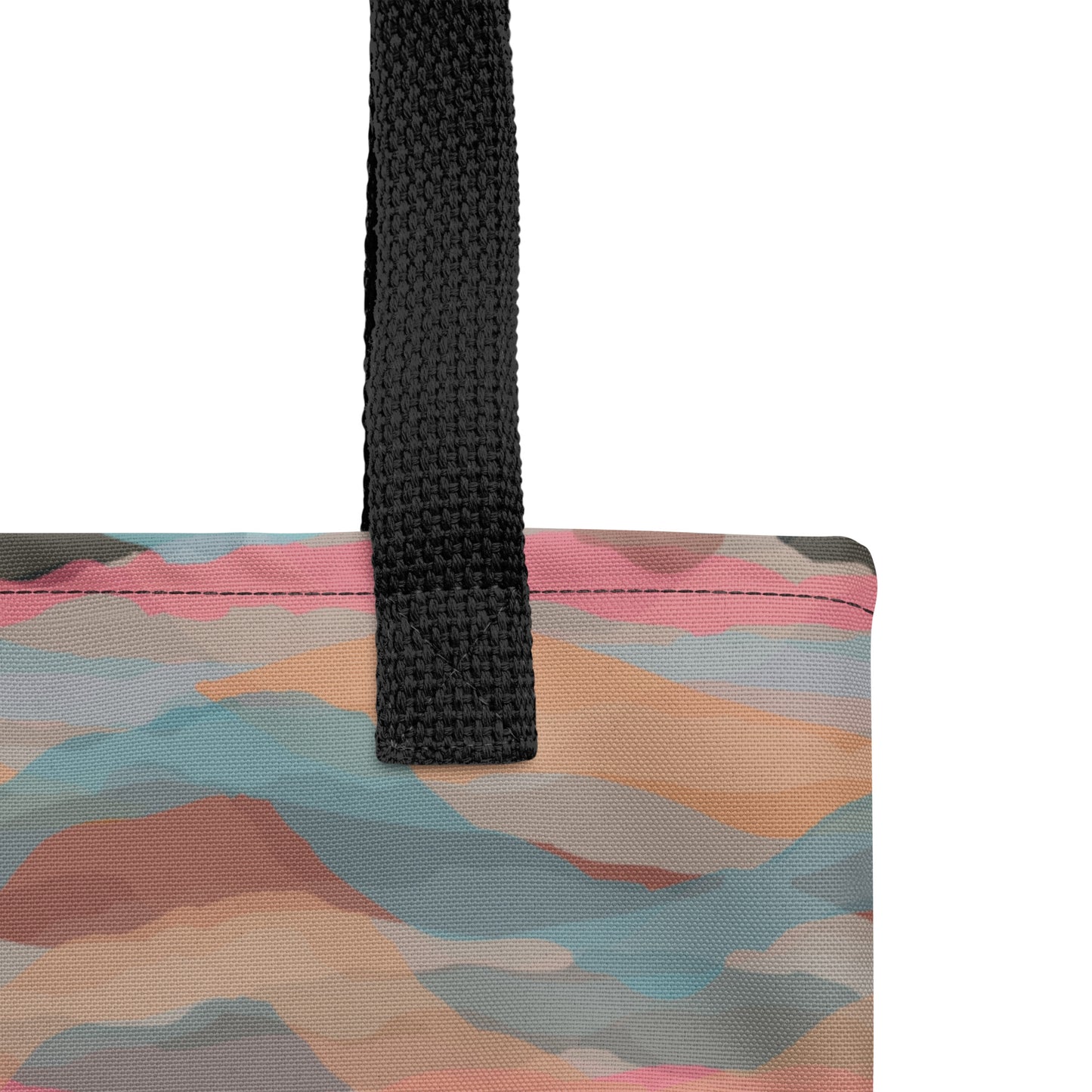 Tote Bag Abstract Horizon Printed Graphic