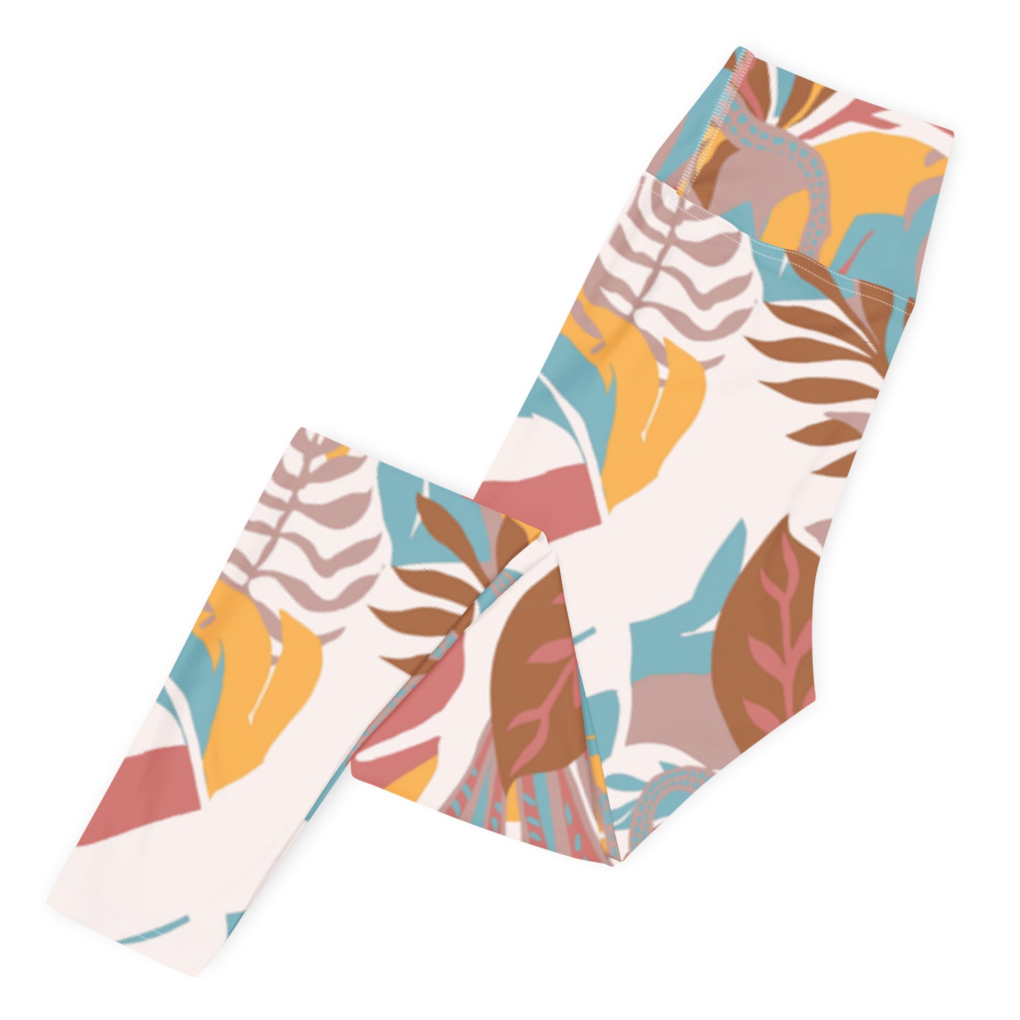 Women's Workout Yoga Leggings, Floral Printed Pattern