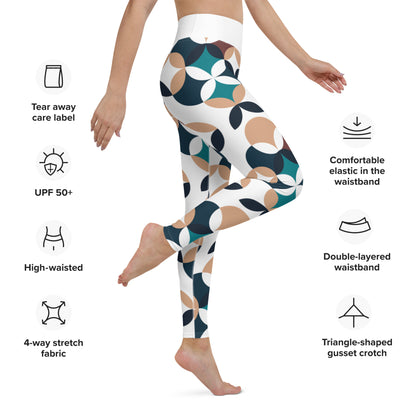 Women's Workout Yoga Leggings, Geometric Printed Pattern