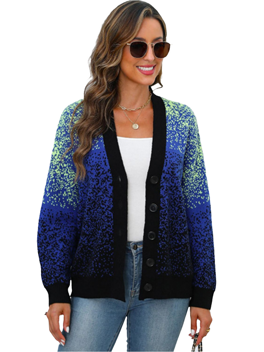 Button Up Long Sleeve Cardigan