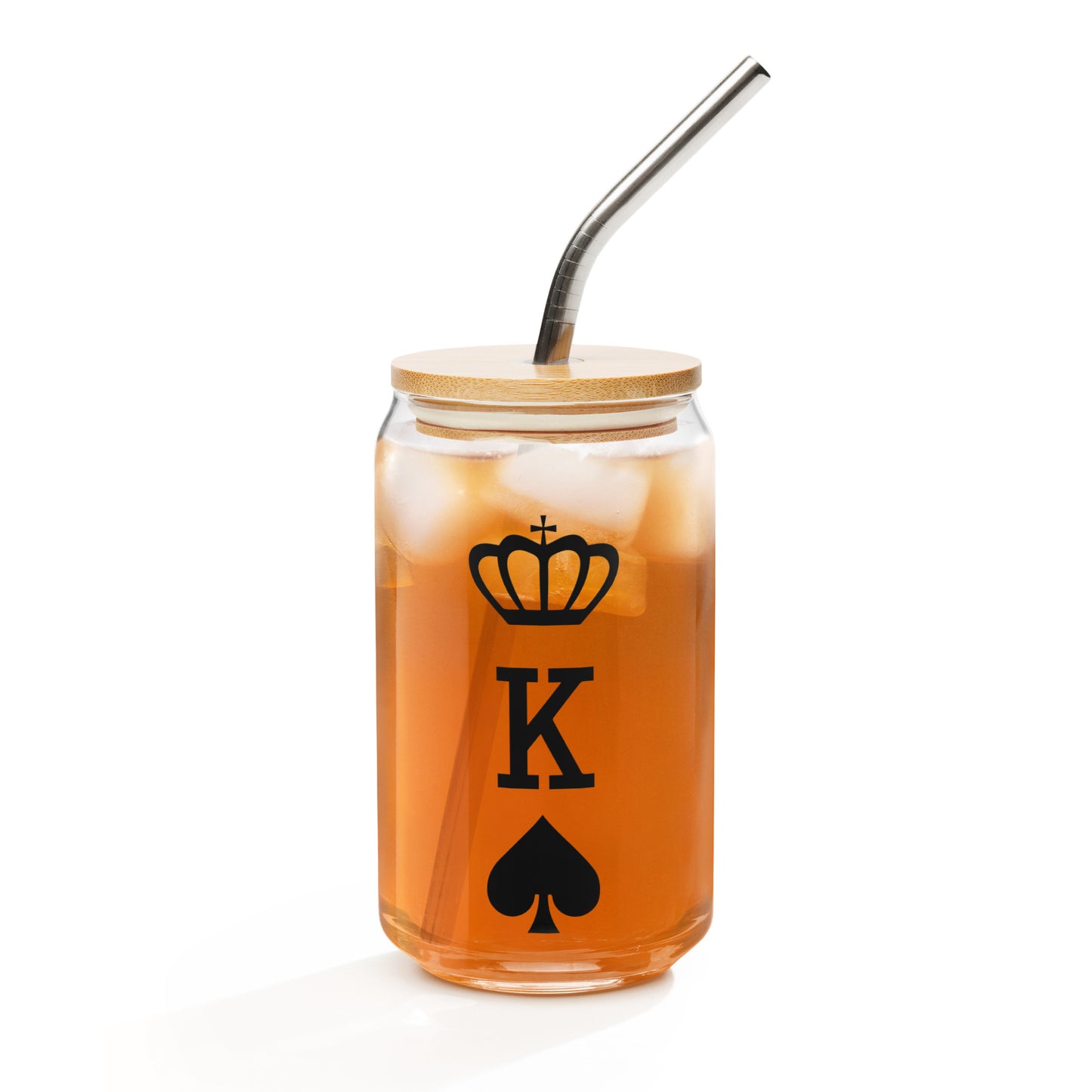 Can-shaped Glassware King of Spades