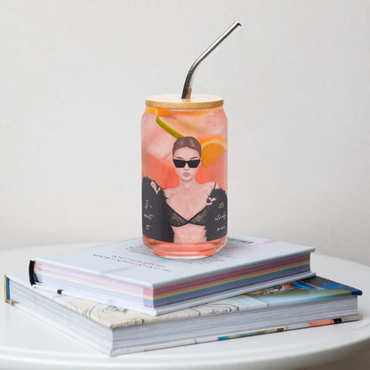 Can-shaped Glassware Already Mine Graphic