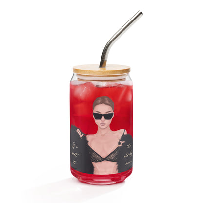 Can-shaped Glassware Already Mine Graphic