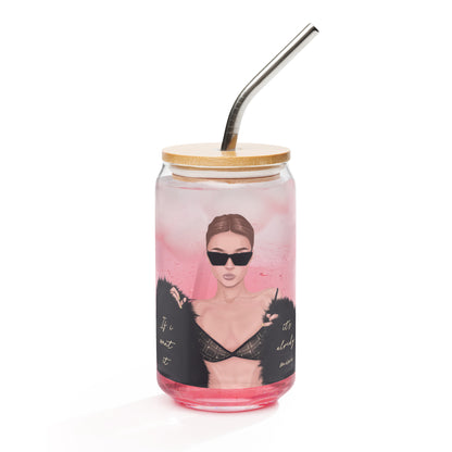 Can-shaped Glassware Already Mine Graphic