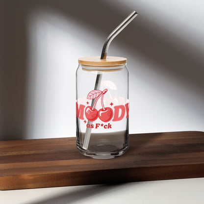 Can-shaped Glassware Moody AF Graphic