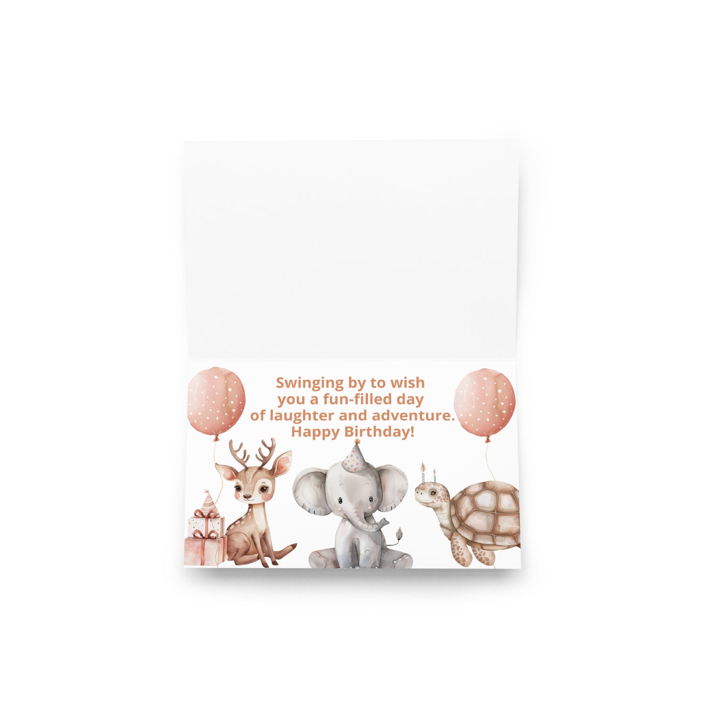 Birthday Card, Baby Animals Graphic