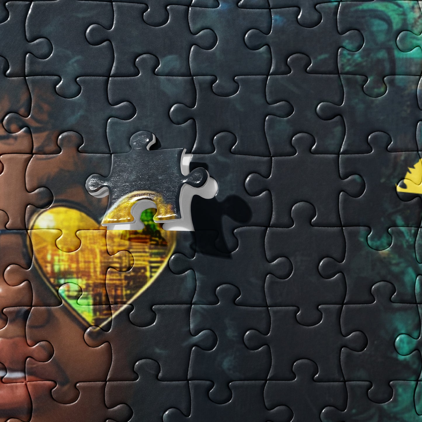 Yellow Hearts and Curly Hair Jigsaw Puzzle 252 pcs / 520 pcs