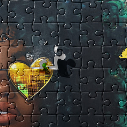 Yellow Hearts and Curly Hair Jigsaw Puzzle 252 pcs / 520 pcs