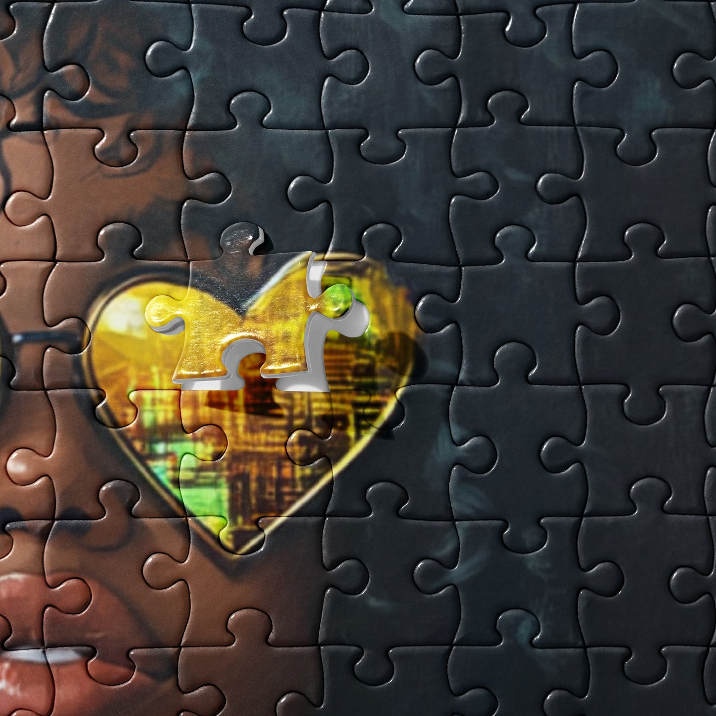 Yellow Hearts and Curly Hair Jigsaw Puzzle 252 pcs / 520 pcs