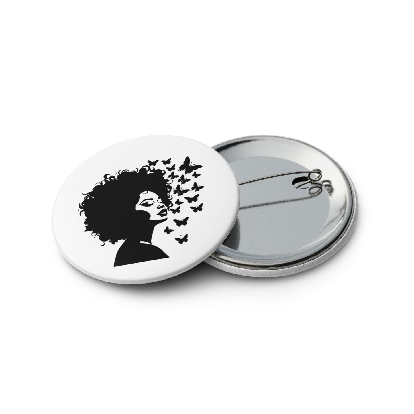 Curly Afro Set of Pin Buttons