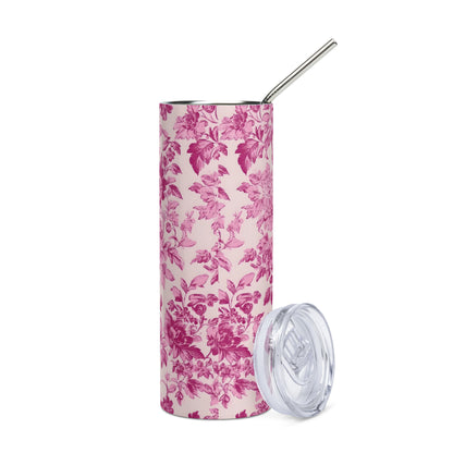 Custom Name Stainless Pink French Toile