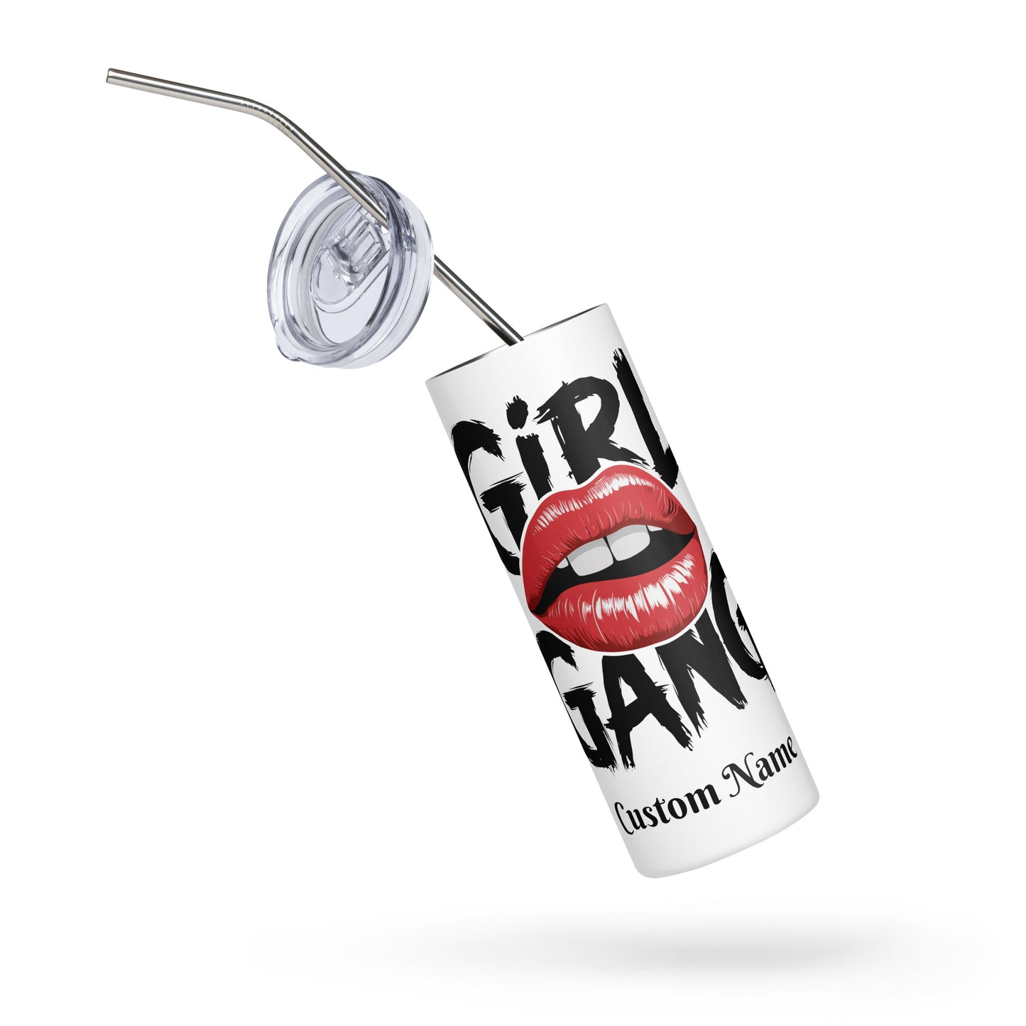 Custom Name Stainless Steel Tumbler Girl Gang Print