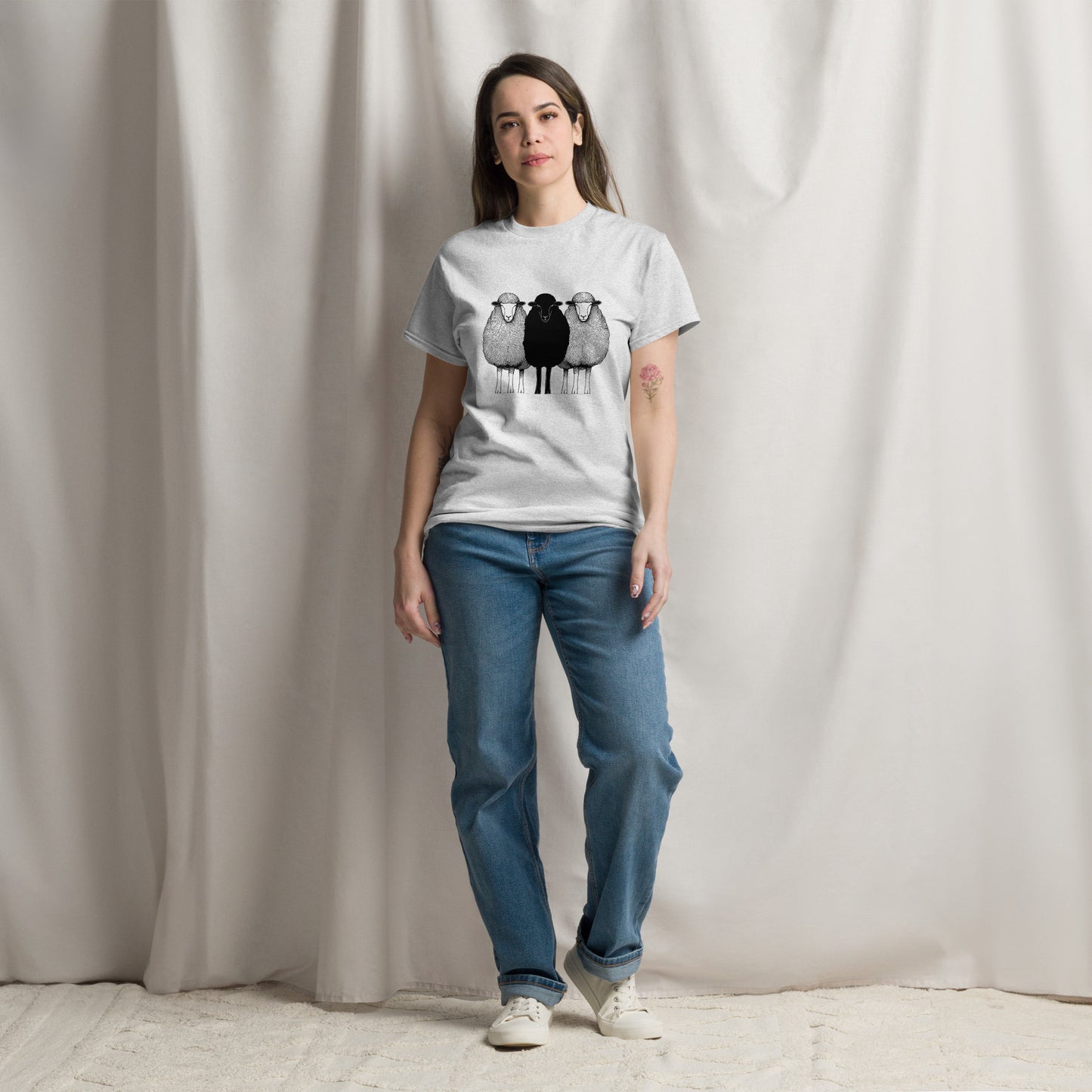 Classic Adult T-shirt, Black Sheep Graphic