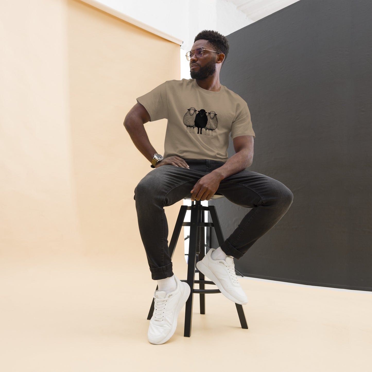 Classic Adult T-shirt, Black Sheep Graphic