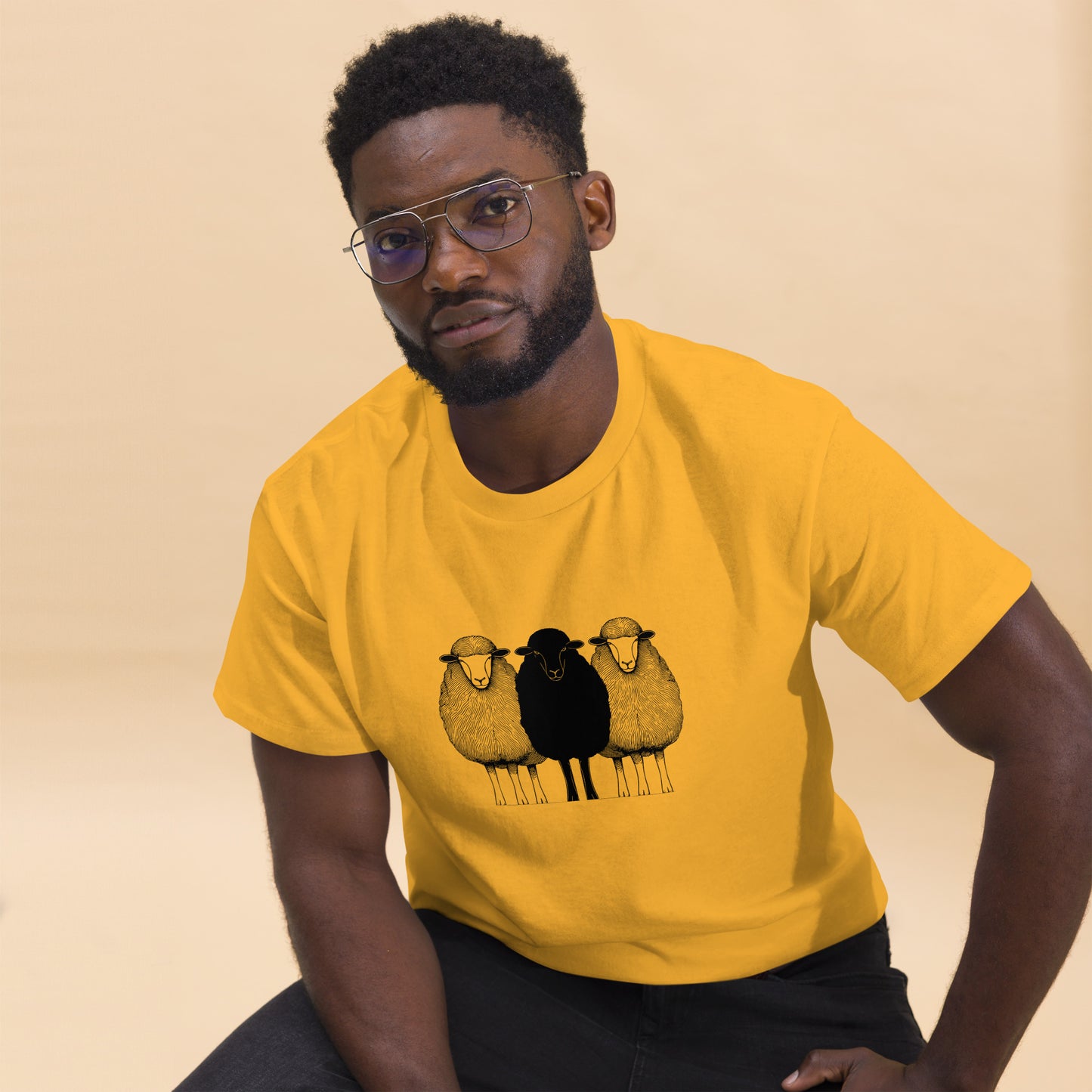 Classic Adult T-shirt, Black Sheep Graphic