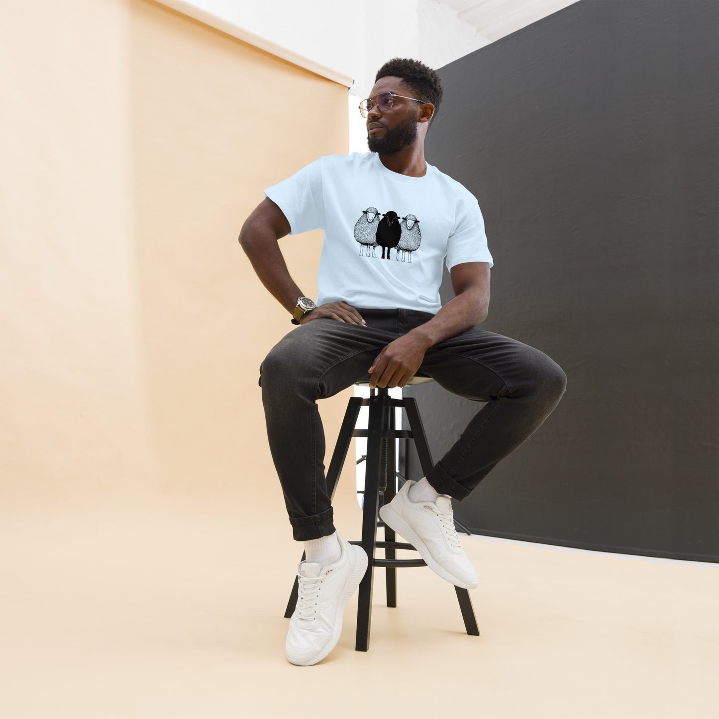 Classic Adult T-shirt, Black Sheep Graphic