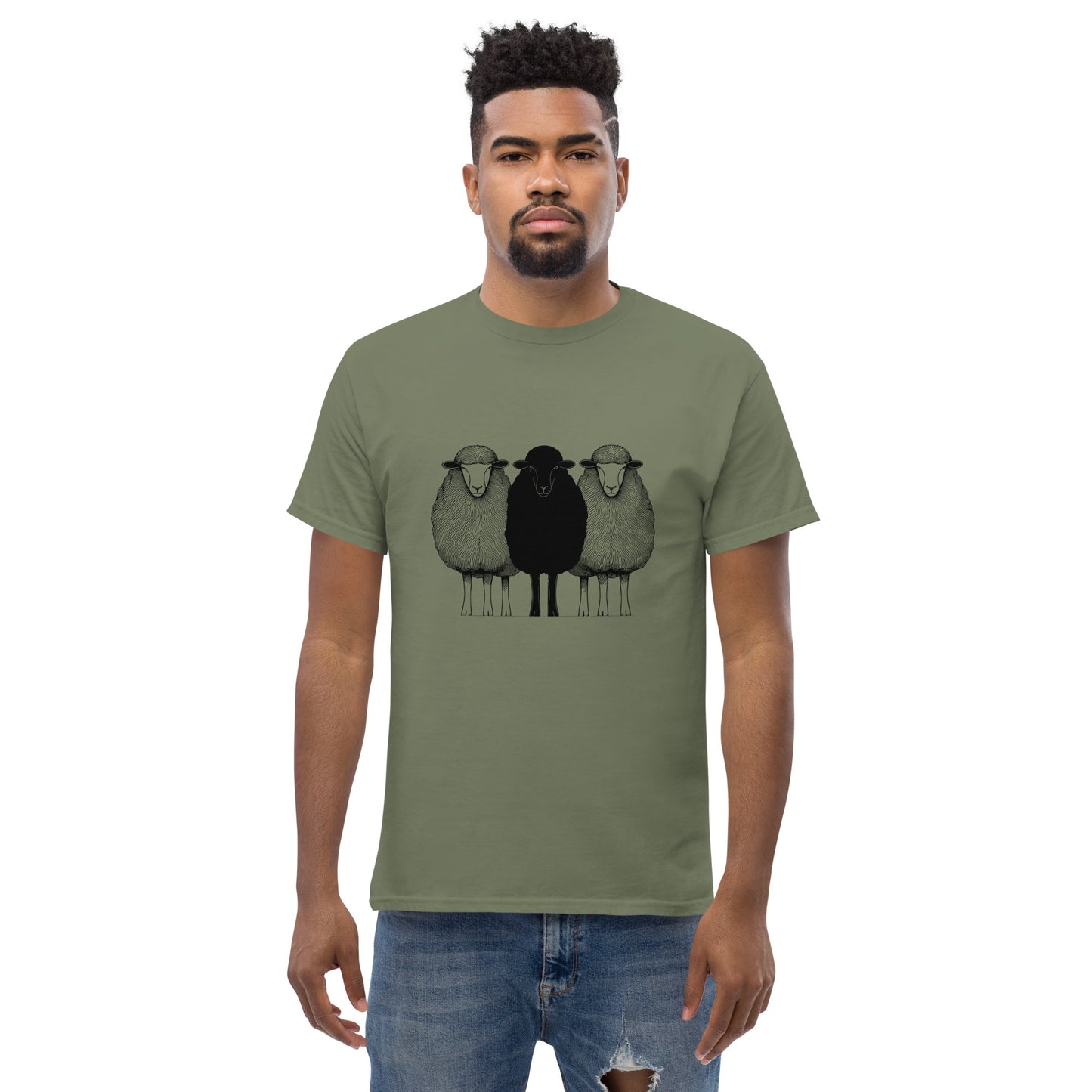 Classic Adult T-shirt, Black Sheep Graphic
