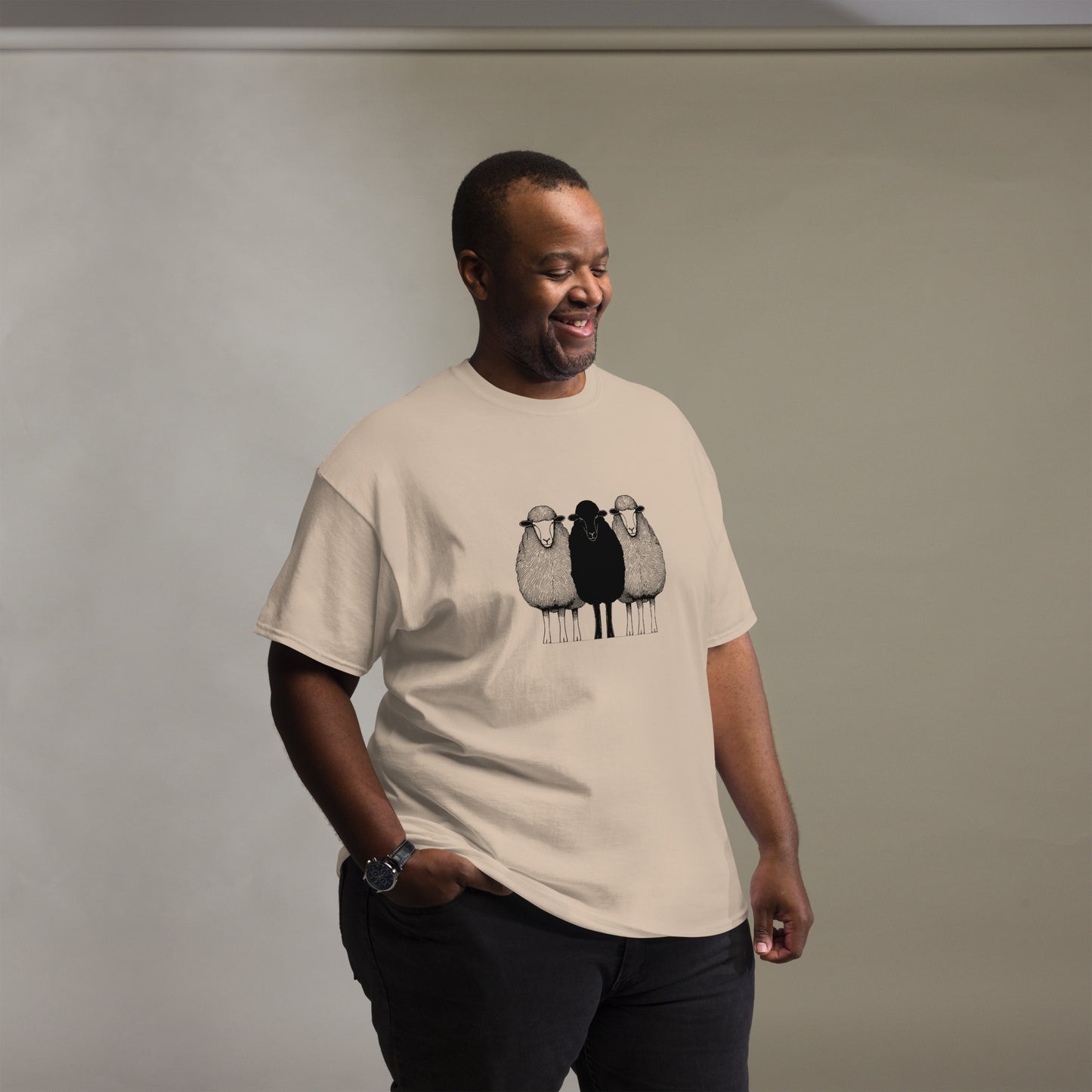 Classic Adult T-shirt, Black Sheep Graphic