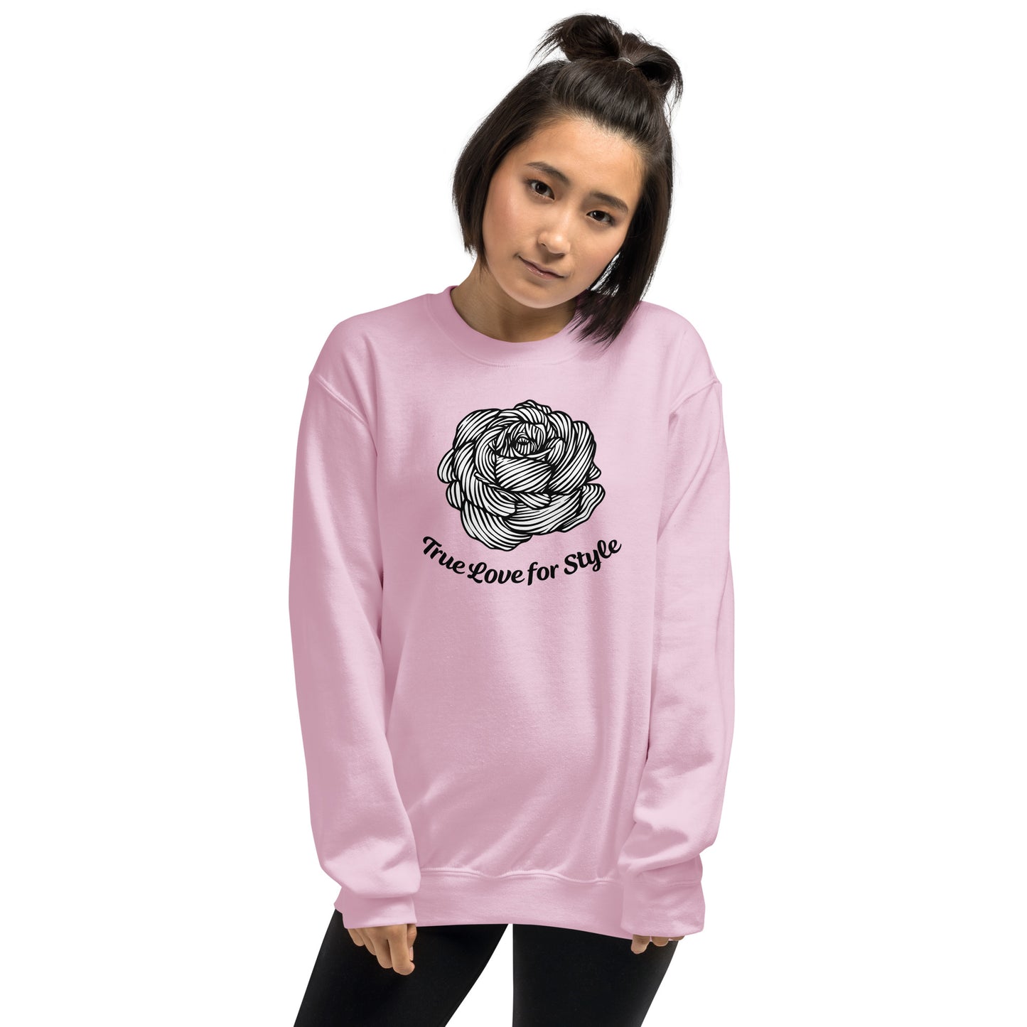 Graphic Pullover Rose Graphic Unisex Sweatshirt