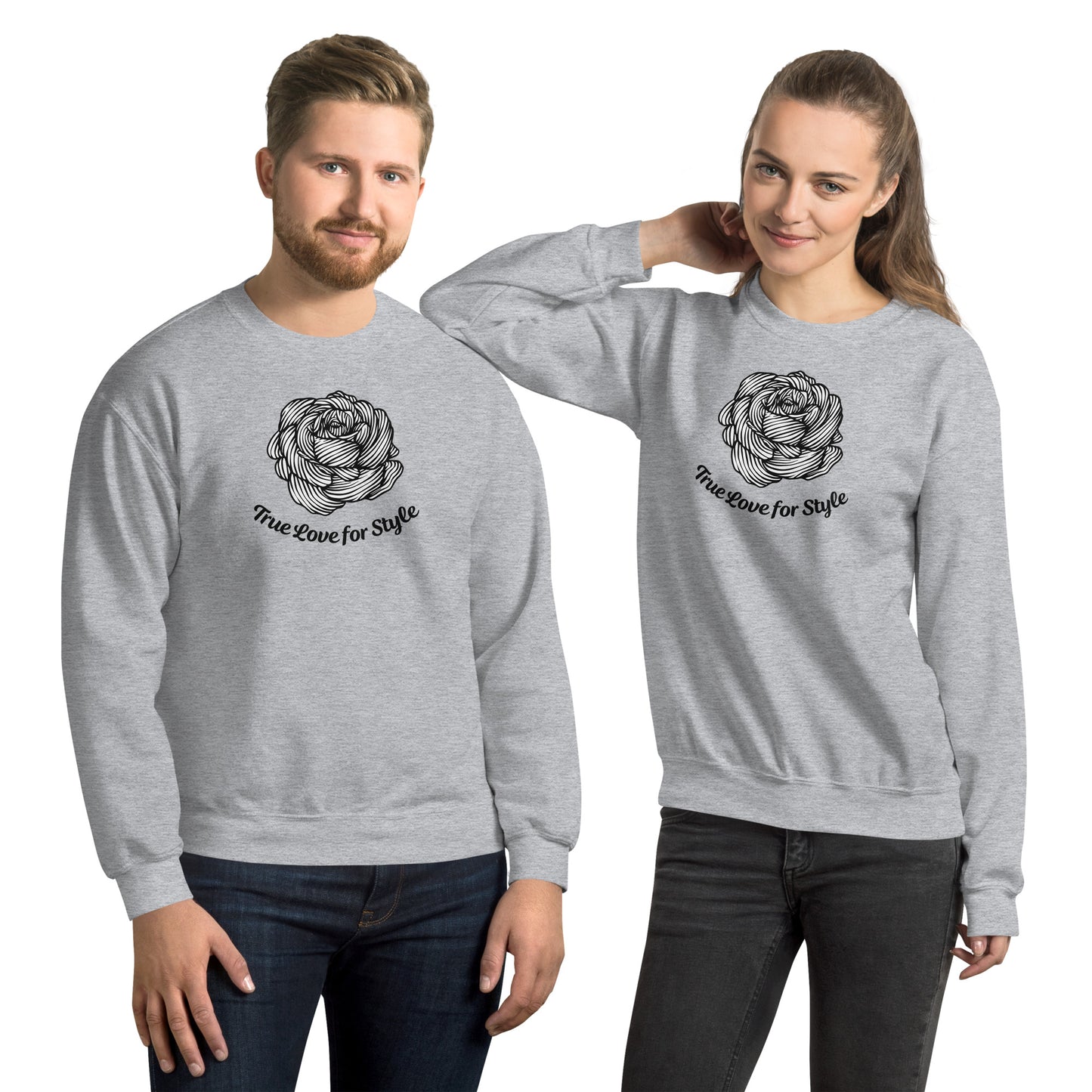 Graphic Pullover Rose Graphic Unisex Sweatshirt