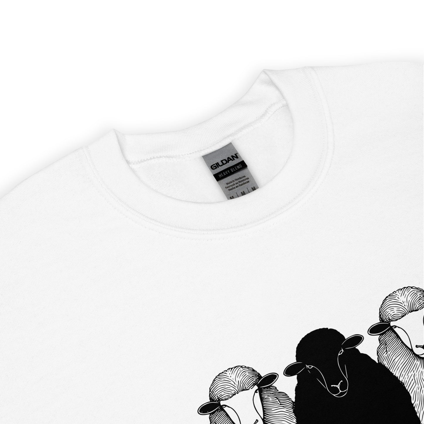 Pullover Adult Sweatshirt Black Sheep Graphic