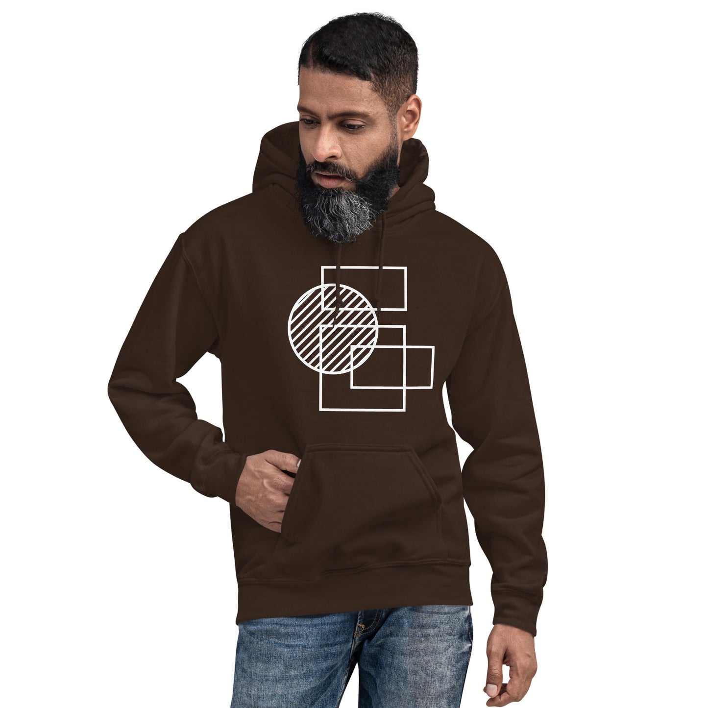 Abstract Print Adult Hoodie