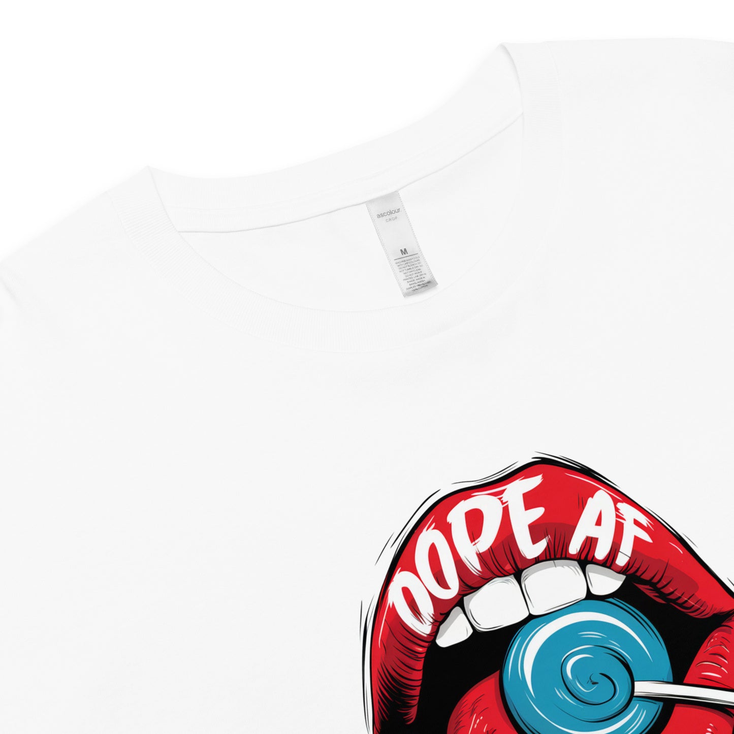 Women’s Crop Top with Dope AF Graphic